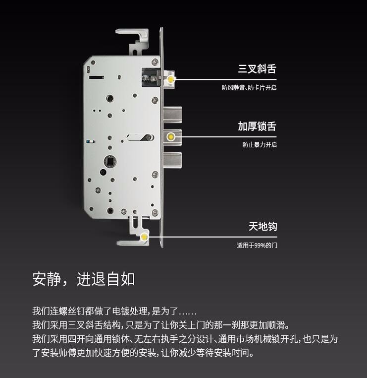 voc指纹锁家用密码锁别墅大门锁